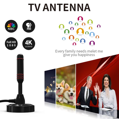 Antena Digital Vitara Ultra HD Omnidireccional 360° Alcance 120 km  [+40 Canales Nacionales en HD Gr