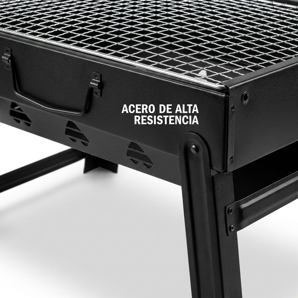 Parrilla Portátil Vitara Grill Master + Cuchillo de Chef de Regalo + Ebook con 50 Recetas para Parrillada GRATIS