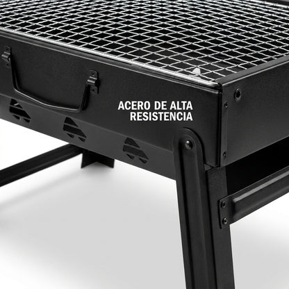 Parrilla Portátil Vitara Grill Master + Cuchillo de Chef de Regalo + Ebook con 50 Recetas para Parrillada GRATIS