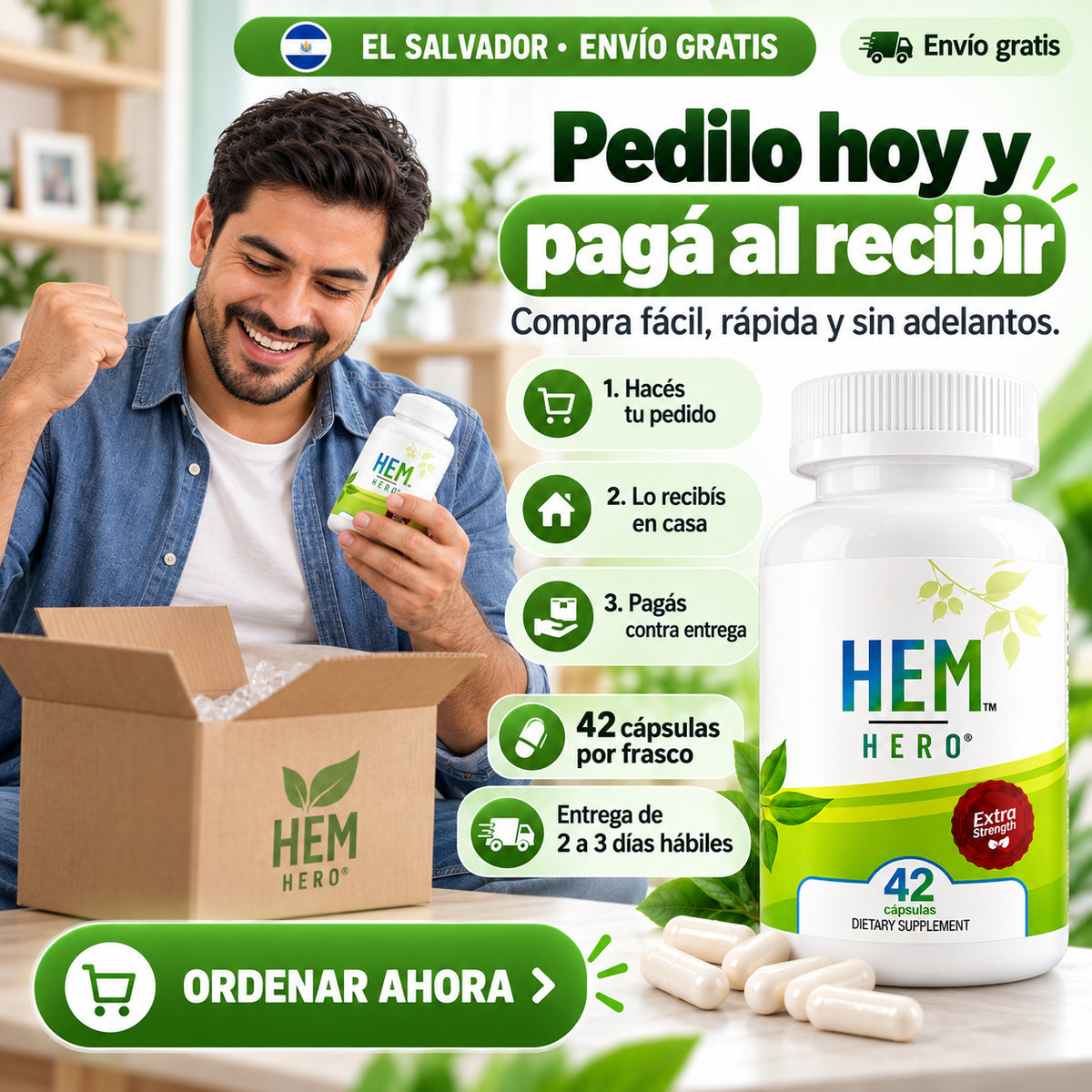 HEM HERO® – TRATA LAS HEMORROIDES DESDE ADENTRO