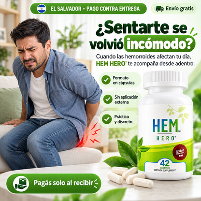 HEM HERO® – TRATA LAS HEMORROIDES DESDE ADENTRO