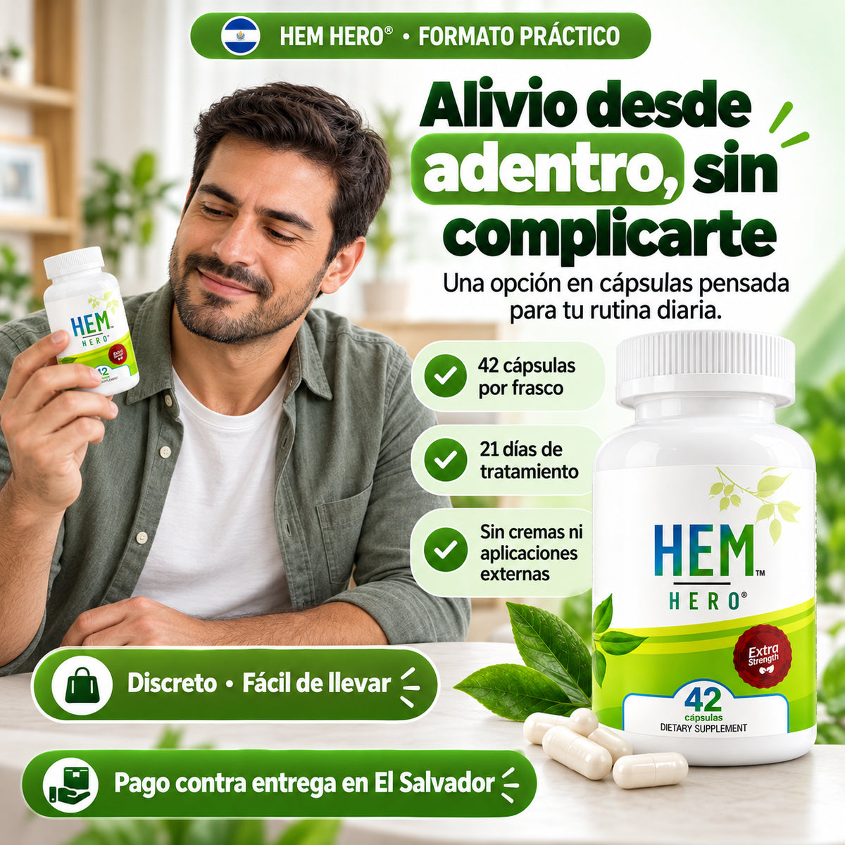HEM HERO® – TRATA LAS HEMORROIDES DESDE ADENTRO