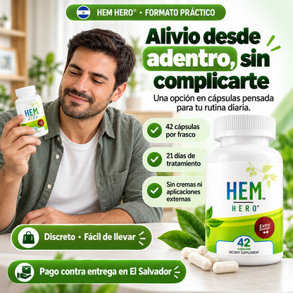 HEM HERO® – TRATA LAS HEMORROIDES DESDE ADENTRO