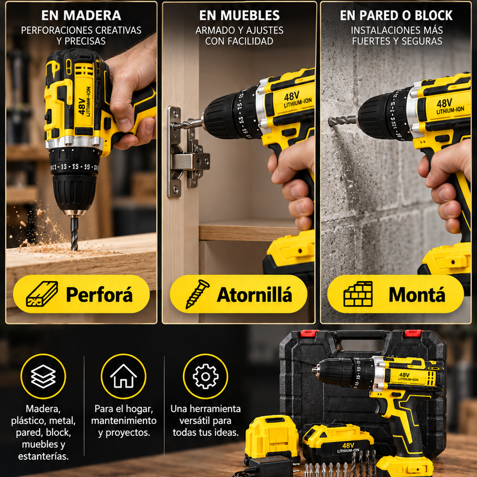 Taladro Multifuncional 10 en 1