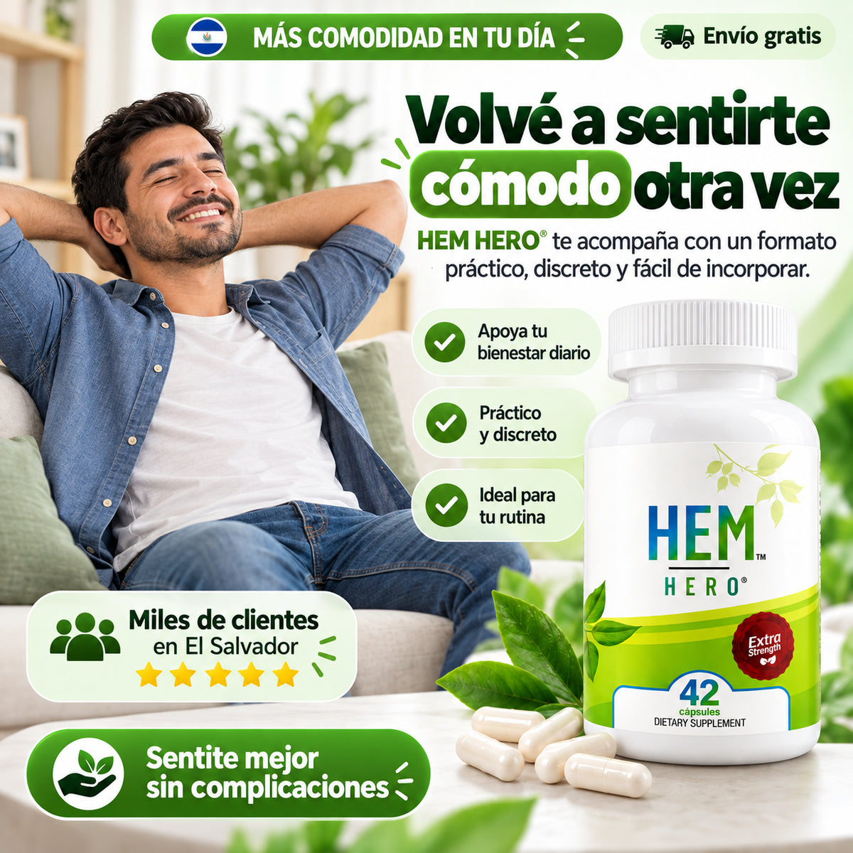 HEM HERO® – TRATA LAS HEMORROIDES DESDE ADENTRO