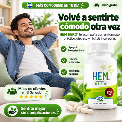 HEM HERO® – TRATA LAS HEMORROIDES DESDE ADENTRO