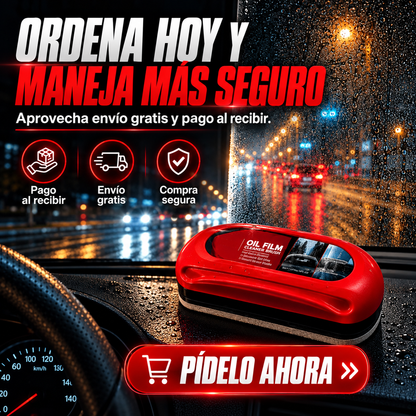 Removedor de manchas y aceites de vidrio